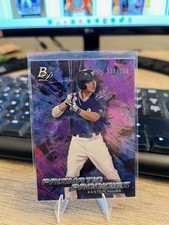 2018 Bowman Platinum Prismatic Prodigies Keston Hiura #PPP-38 Purple /250 Brewer