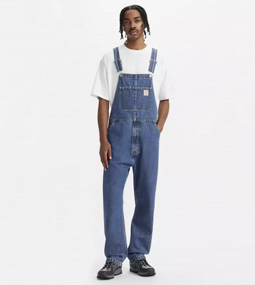 New! Levi's  Workwear Red Tab  Men's Overalls, Get Involved - Dark Wash