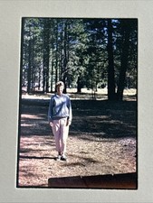 VTG 1960S 1970S BRUNETTE FEMALE PORTRAIT PLACES HOME 35MM TRANSPARENCY SLIDE #8