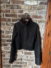 Domi London Women?s Sheepskin Jacket Size 10 UK Good Used Condition