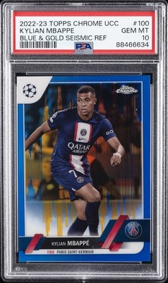 2022-23 TOPPS CHROME UEFA CLUB COMPETITIONS #100 KYLIAN MBAPPE 13