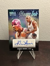 2023-24 NBA Hoops Premium Stock Basketball Harold Miner Auto Hoops Ink Prizm