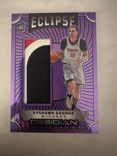 2025 Obsidian Basketball Kyshawn George Eclipse Electric Etch Purple Flood /75