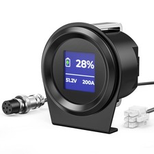 36V/48V/72V Golf Cart Battery Meter, LCD Display Lithium Battery Monitor Gaug