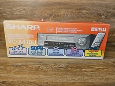 Sharp Model VC-A410U A VCR 4 Head VHS Player Recorder; New-Open Box