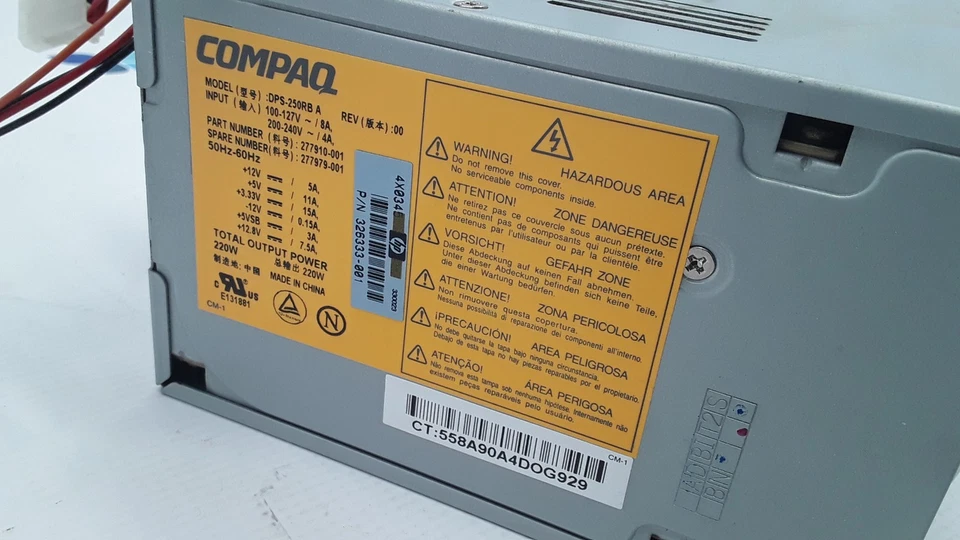 CompaqPower Supply Model DPS-250RB PN 277910-001 - Image 2 of 4