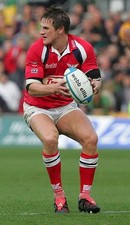 Mathew Watkins of Llanelli pictured during the Heineken Cup match - Old Photo
