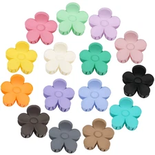 15 PCS Small Flower Hair Claw Clips 1.49 Inch Jaw Clips for Women Girls Nonslip 