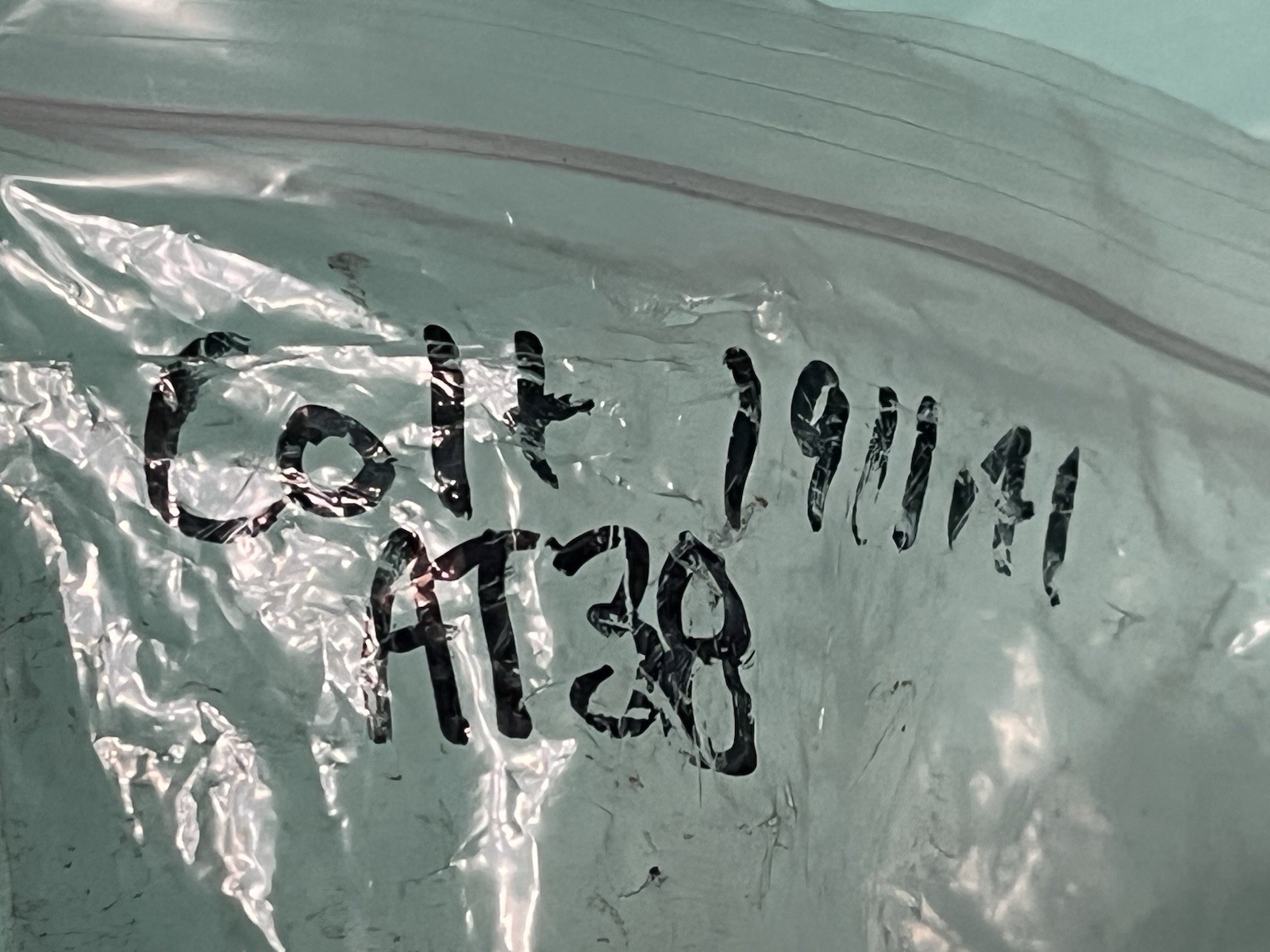 USED WWII COLT 1911 A1 CHECKERED MAINSPRING HOUSING LOOP POLISHED *ROUGH*