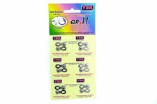 6x YBN QR 11 Speed Quick Release-Safety Link Chain Link -- Silver