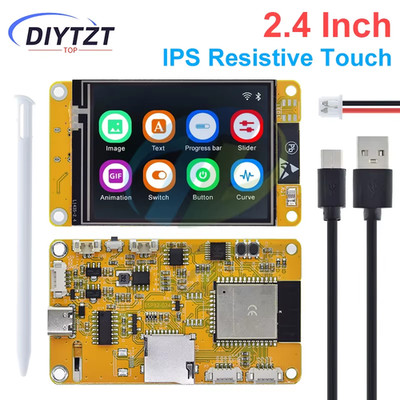 ESP32 LVGL Wifi&Bluetooth Development Board 2.4 Inch LCD TFT Module 240*320 Smar