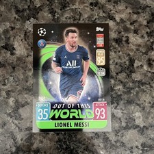 Topps Match Attax UCL Extra Lionel Messi Out of this World #OUT16 PSG 2021-22
