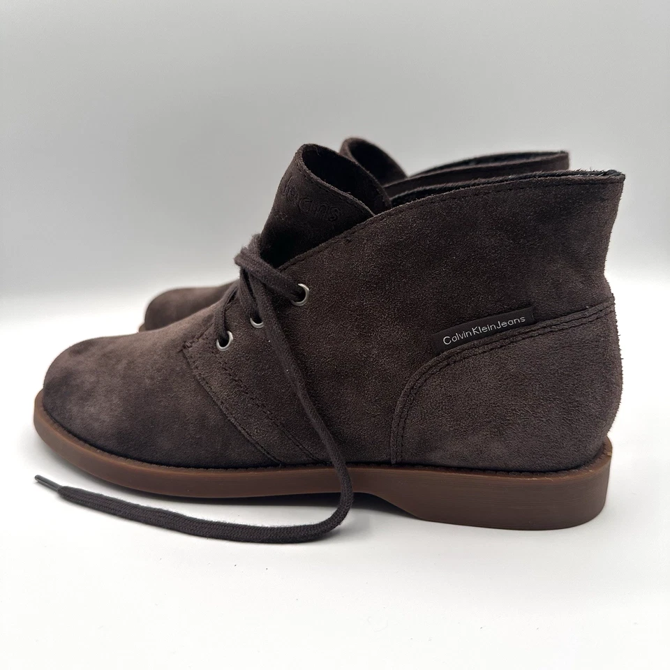 Calvin Klein Jeans Mujer Marrón Gamuza Botines Talla 6 EE. UU. / 36,5 UE Foto 4 de 4