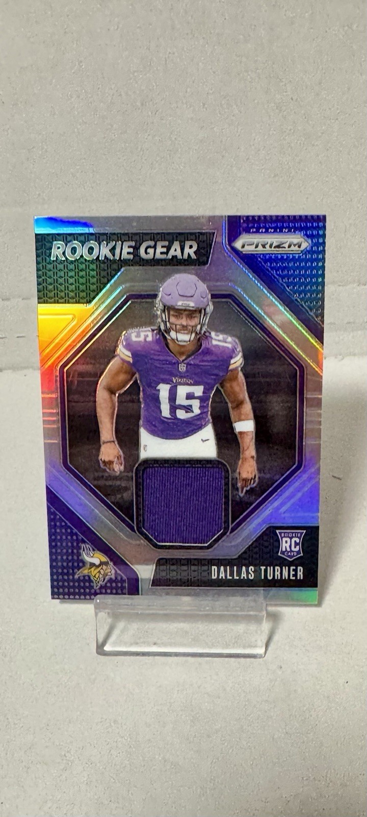 2024 Panini Prizm - Rookie Gear Dallas Turner #RG-DTR (RC) NFL Vikings