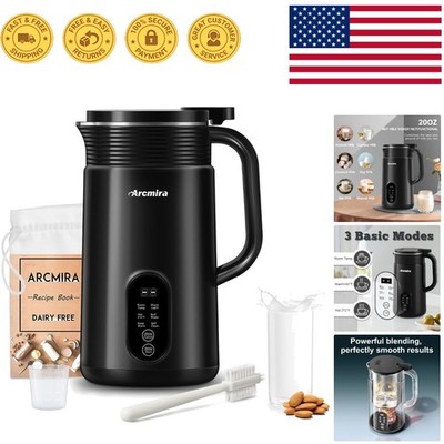 Elegant Nut Milk Maker with 600ml Capacity   Perfect for Plant-Based Lovers
