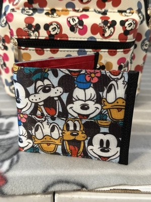 New Disney Harveys Mickey Mouse Boyfriend Wallet & Bioworld Disney mini Backpack