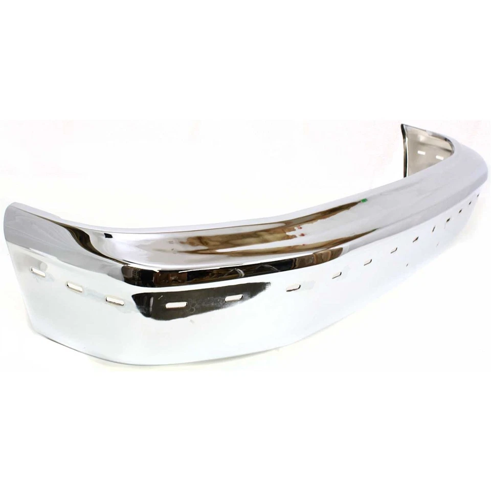 Front Bumper Kit For 1992-1996 Ford F-150 Bronco F-250 Chrome Steel with Valance - Image 2 of 4