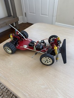 Vintage Hot Trick Red Prince Team Associate Very Rare Chassis Buggy