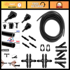 5m Windshield Washer Hose Kit 12 Connectors 2 Nozzles Gaskets - Universal F 5m Windshield Washer Hose Kit 12 Connectors 2 Nozzles Gaskets - Universal F