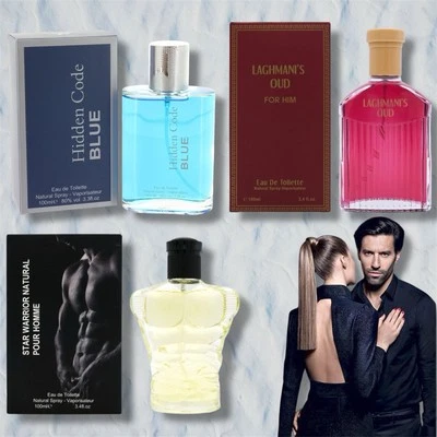 SCENTALIS 3 x 100ml Men’s perfume Eau De Toilette Spray Gift Pack Men’s Fragrance Gift Set