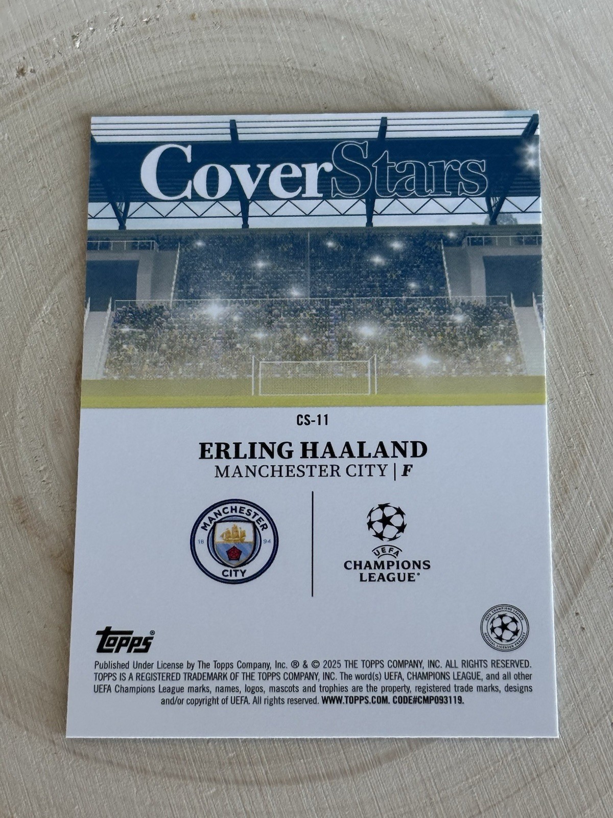 Erling Haaland 2024-25 Topps Uefa Club Competitions - Cover Stars #CS-11 view 2