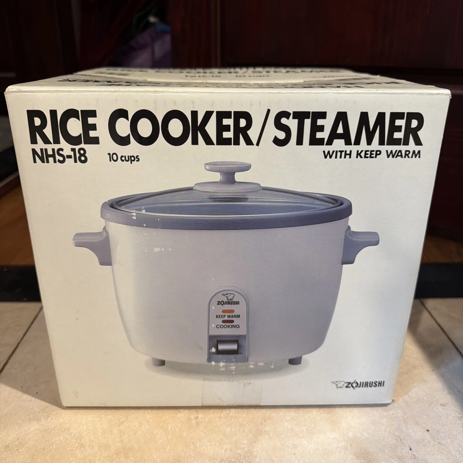 NEW Zojirushi NHS-18 10 Cup Rice Cooker /Steamer With Keep Warm Feature