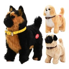 Plush Robot Dog Puppy Electronic Interactive Dog Walking, Barking, Tail Wagging