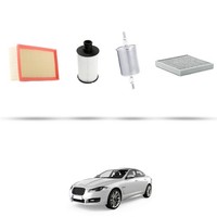 Hoffcar Wartungsset - 4 Filter FüR Jaguar Xf (250) 5.0 V8 375KW Ab 2009