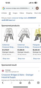 Cotterman 6SPA Spacesaver Bridge Aluminum Crossover Ladder D0080040  D qty avail