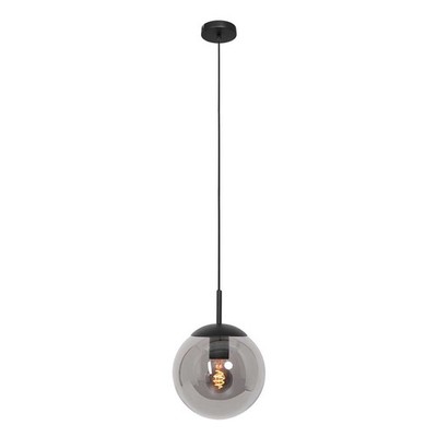 Hängelampe Bollique 3498ZW schwarze Lampe mit Rauchglas Ø30 cm