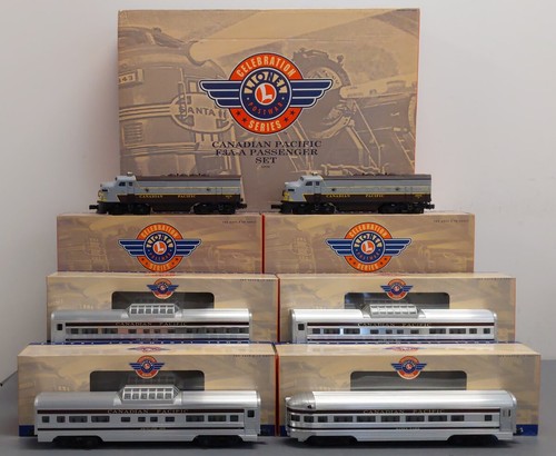Juego de pasajeros diésel Lionel 6-21759 calibre O posguerra Canadian Pacific F3A-A LN | Condition: Used
