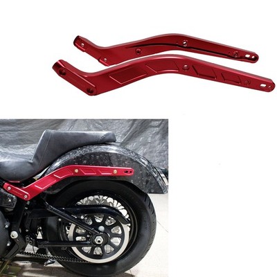 Red Rear Fender Support Struts for Harley 2018-24 Low Rider ST