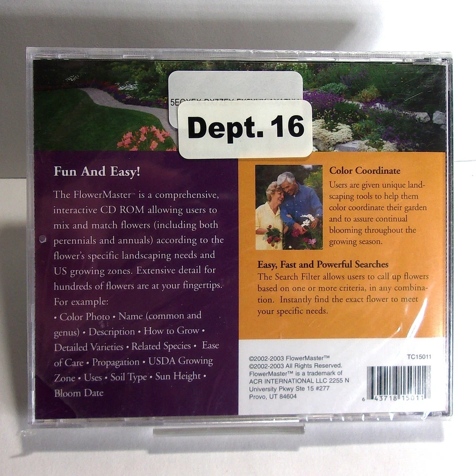 Flower Herb & Garden Master Complete Guide to Growing them All (CD-ROM, 2003) PC - Image 3 of 4