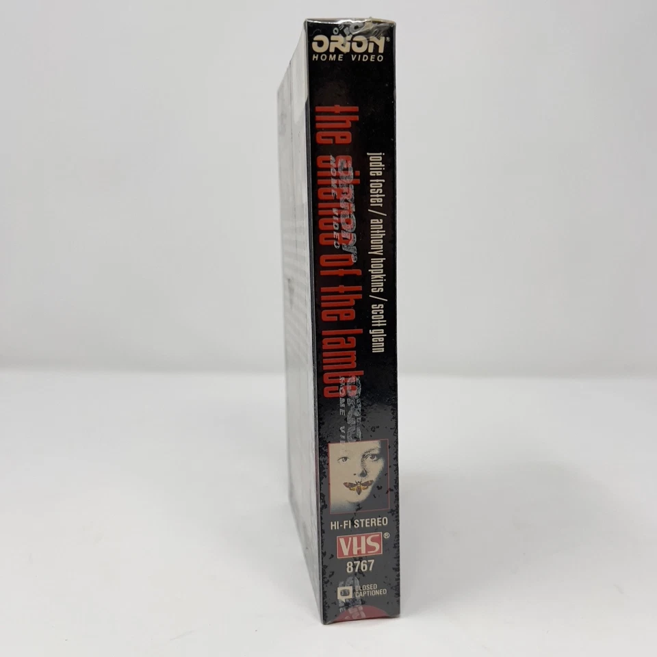 Silence of the Lambs Sealed VHS Orion 1991 – Red Flap Watermarks Imperfect Seal - Image 4 of 4