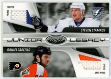 2012-13 Certified Junior Legacy Prime Steven Stamkos Daniel Carcillo Patches /25