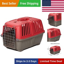 Spree Travel Carrier - Hard-Sided Dog Cat Carrier, Small Pet Travel Crate w...