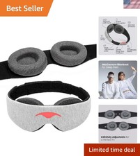 Manta Maximum Blackout Sleep Mask - Adjustable  Zero Eye Pressure