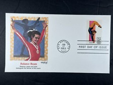 US FDC 1983 Olympics Airmail Balance Beam Gymnastics Olympic Memorabilia '84 920