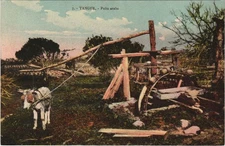 Old postcard Morocco Tangier Arab Well (31744)