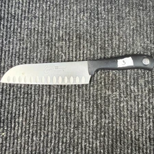 Vintage WUSTHOF Silverpoint 4184 / 17cm, 6.5" Santoku Knife Germany EMERIL #3