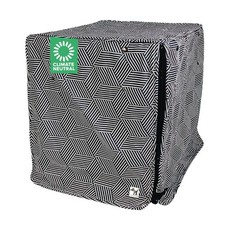 Rough Gem Dog Crate Cover, 100 Cotton Canvas Cover with 2 Roll-Up Panels, Id...