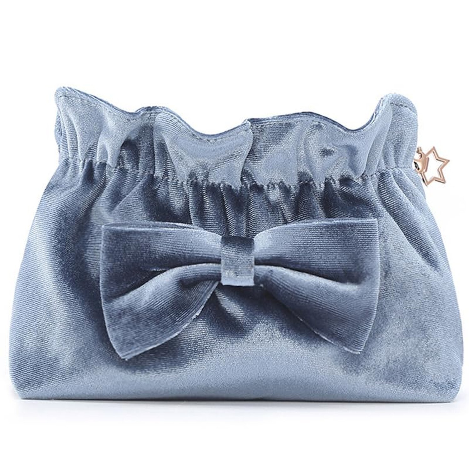 Velvet Makeup Bag with Zipper for Cosmetics and Travel Essentials