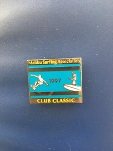 Classic Surfing logo Malibu Surfing Assoc. Club Classic 97 enamel pin, surfing