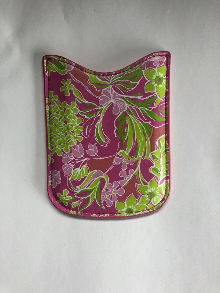 Lilly Pulitzer Pink & Green  Cell Phone Sleeve Protector..Fits up to a iPhone 8 Foto 2 de 4