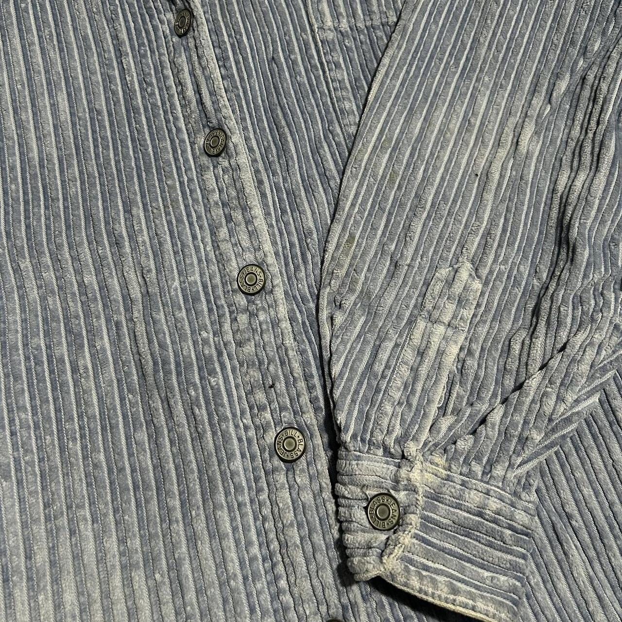 90s Bill Blass Blue Corduroy Long Sleeve - image 4