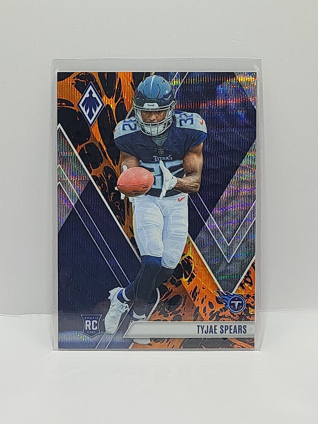 2023 Panini Phoenix #129 Tyjae Spears RC Lava #d/175 Tennessee Titans