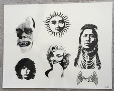 Tattoo Studio Shop Flash Single Frankenstein Marilyn Monroe Indian 11 X14" Print