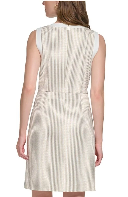 Tommy Hilfiger Womens Faux-Button-Front Sheat Ivory.khaki 8 MSRP: $99.00 - Image 3 of 4