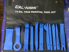 Cal-Hawk 11pc Trim Removal Tool Kit For Panels Trim Dashboards Mouldings Blue