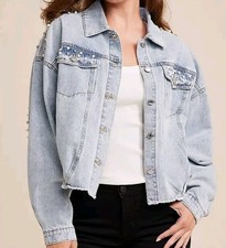 Maurices Denim Pearl Jacket